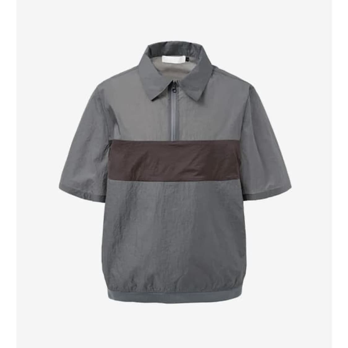 아모멘토 반팔 셔츠 sheer color block top m 사이즈 상품이미지2