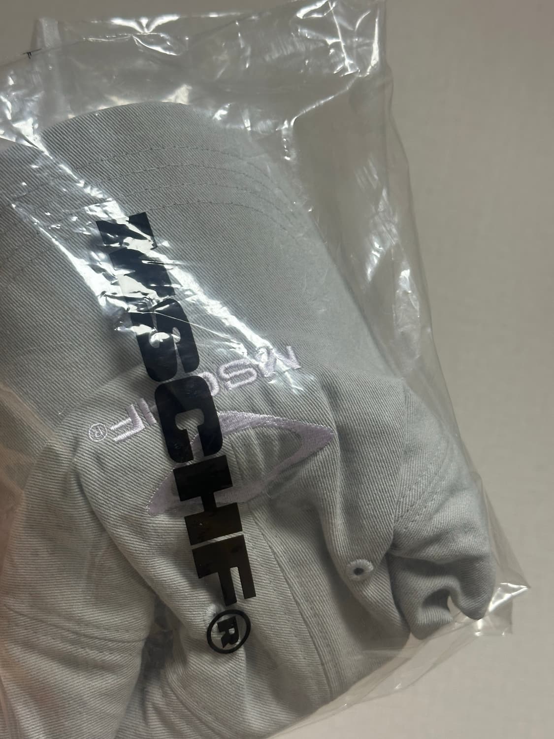 미스치프 모자 롬버스 코튼 볼캡 라이트 그레이 상품이미지2