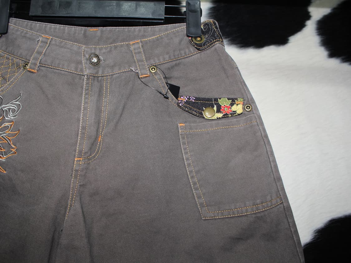 雅結 마사유 Oriental Flower Embroidery Pants 상품이미지3