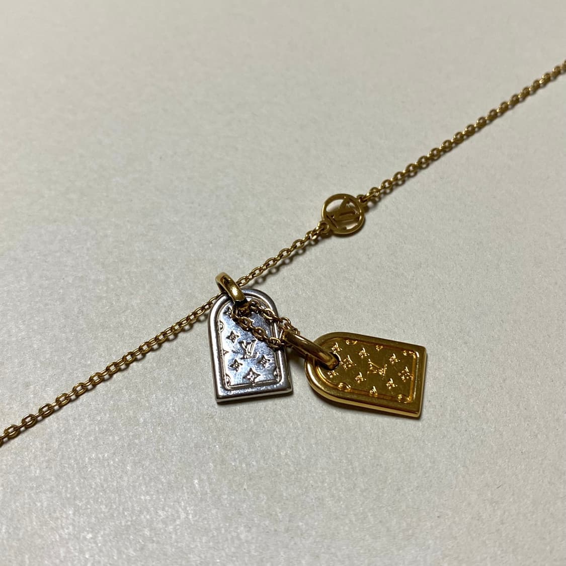 [정품] 루이비통 투톤 나노 펜던트 목걸이 상품이미지3
