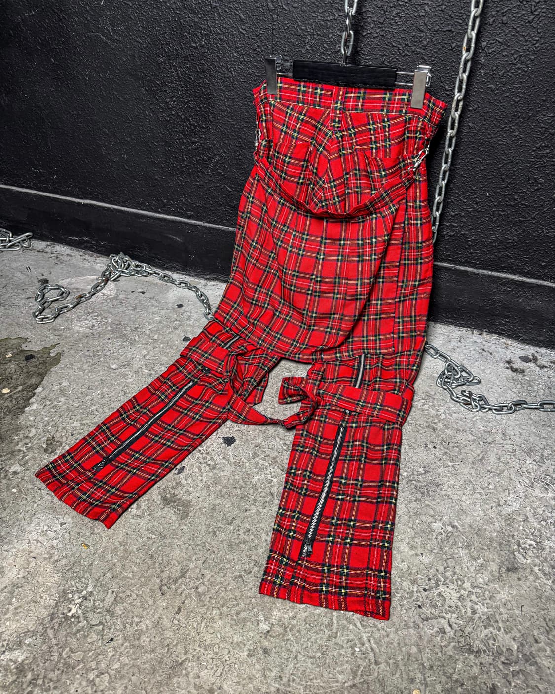 Red Tartan Bondage Pants 상품이미지9