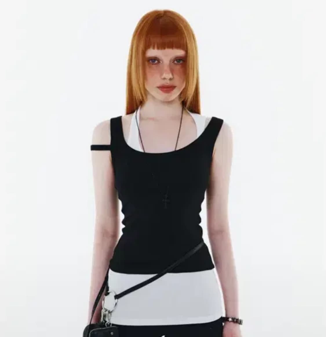 Yeel 더블 레이어드 나시 double layered tank top 상품이미지1
