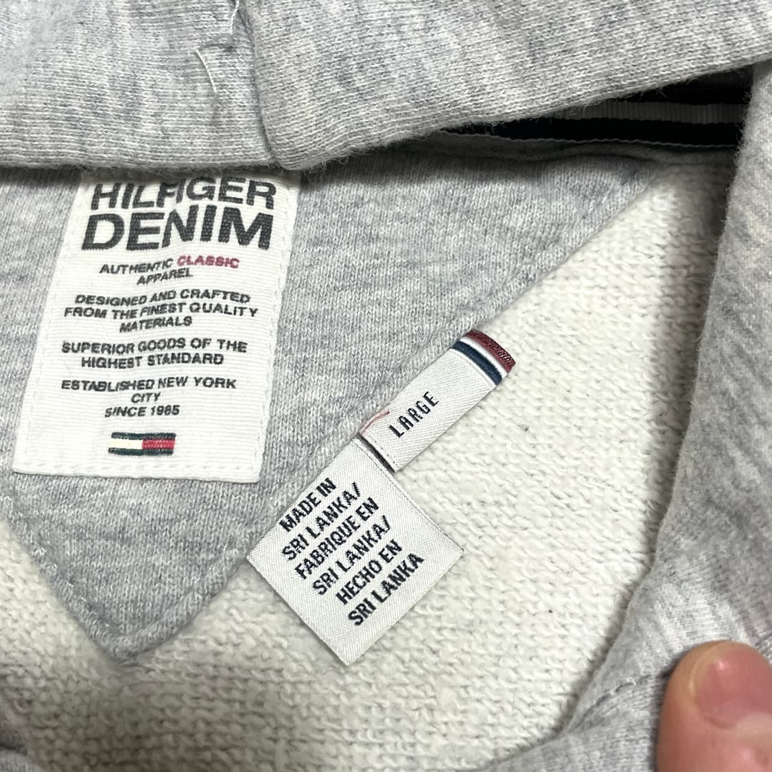 타미힐피거 그레이 후드집업 여성L 상품이미지8