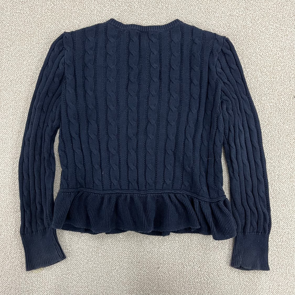 M 폴로 키즈 케이블 프릴 니트 가디건 0203M1 상품이미지4