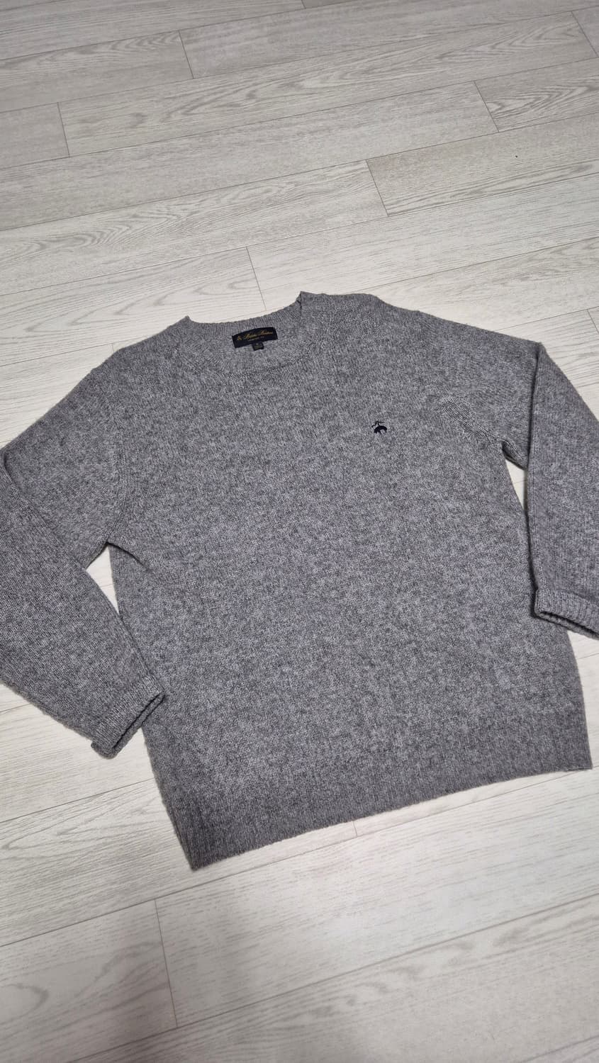 브룩스브라더스 셔틀랜드 브러쉬드 울 로고 스웨터 상품이미지1