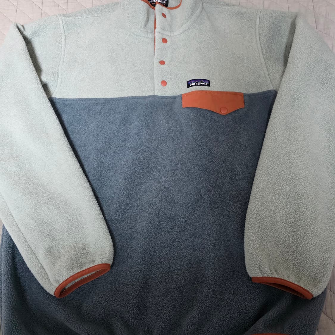 [L] 빈티지 파타고니아 신칠라 플리스 스냅 풀오버 피스타치오 상품이미지2
