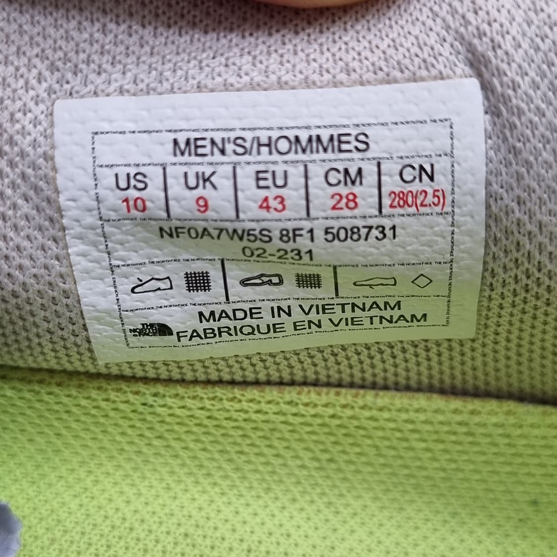 노스페이스 옥사이테크 남성 운동화 280 상품이미지6