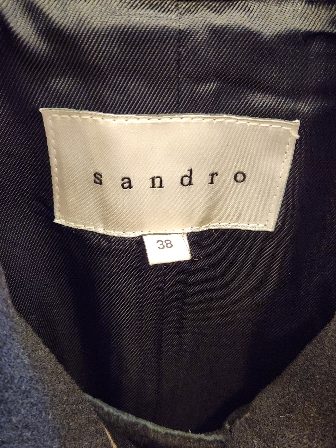 산드로 블랙 더블 코트 상품이미지4