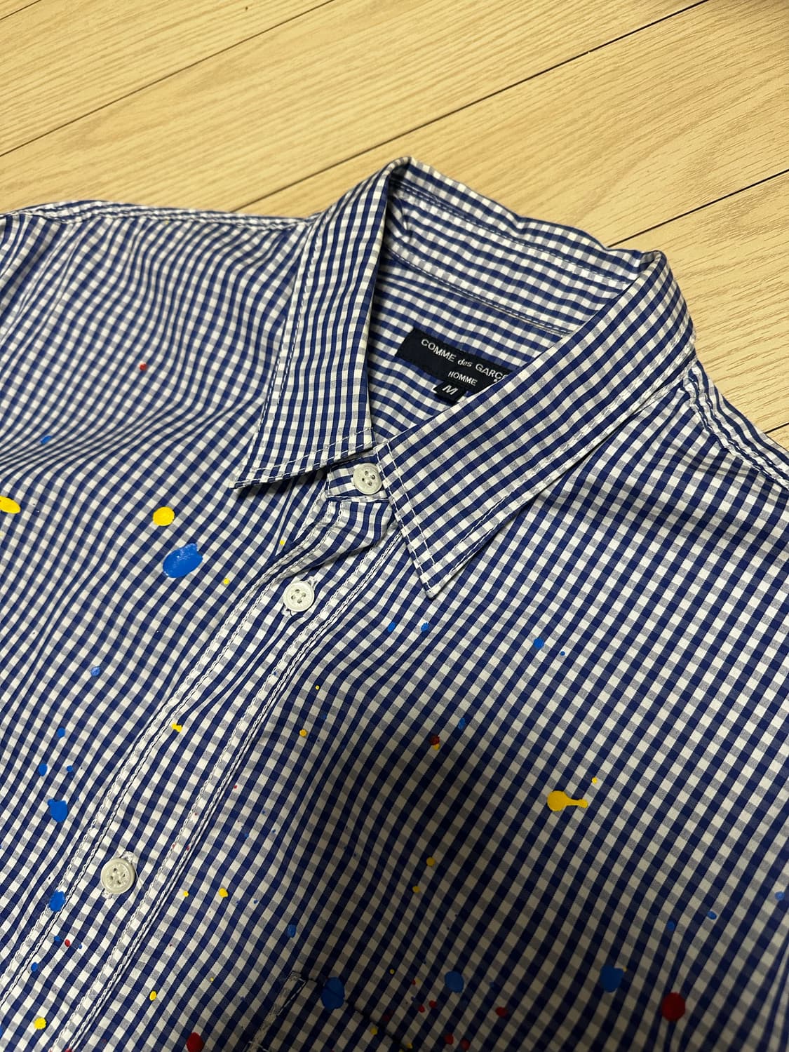 꼼데가르송 옴므 페인트 셔츠 상품이미지2