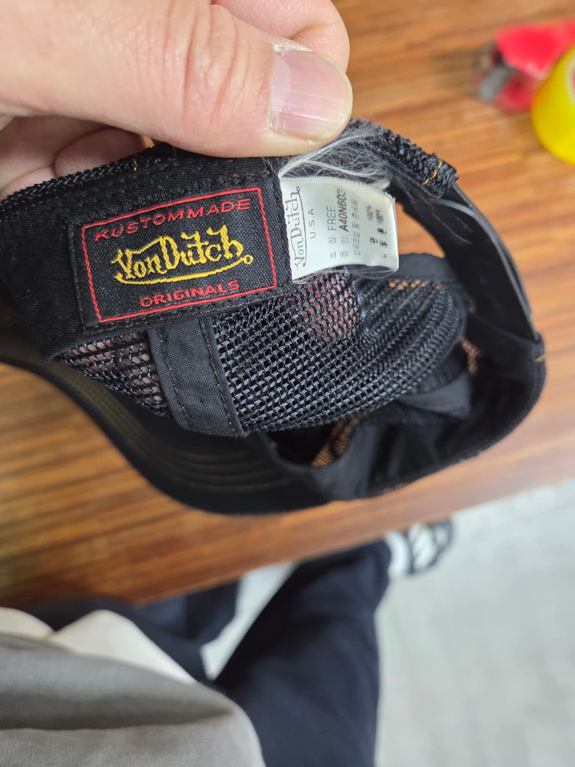 본더치 빈티지 데님 트러커 메쉬 모자 프리  상품이미지5