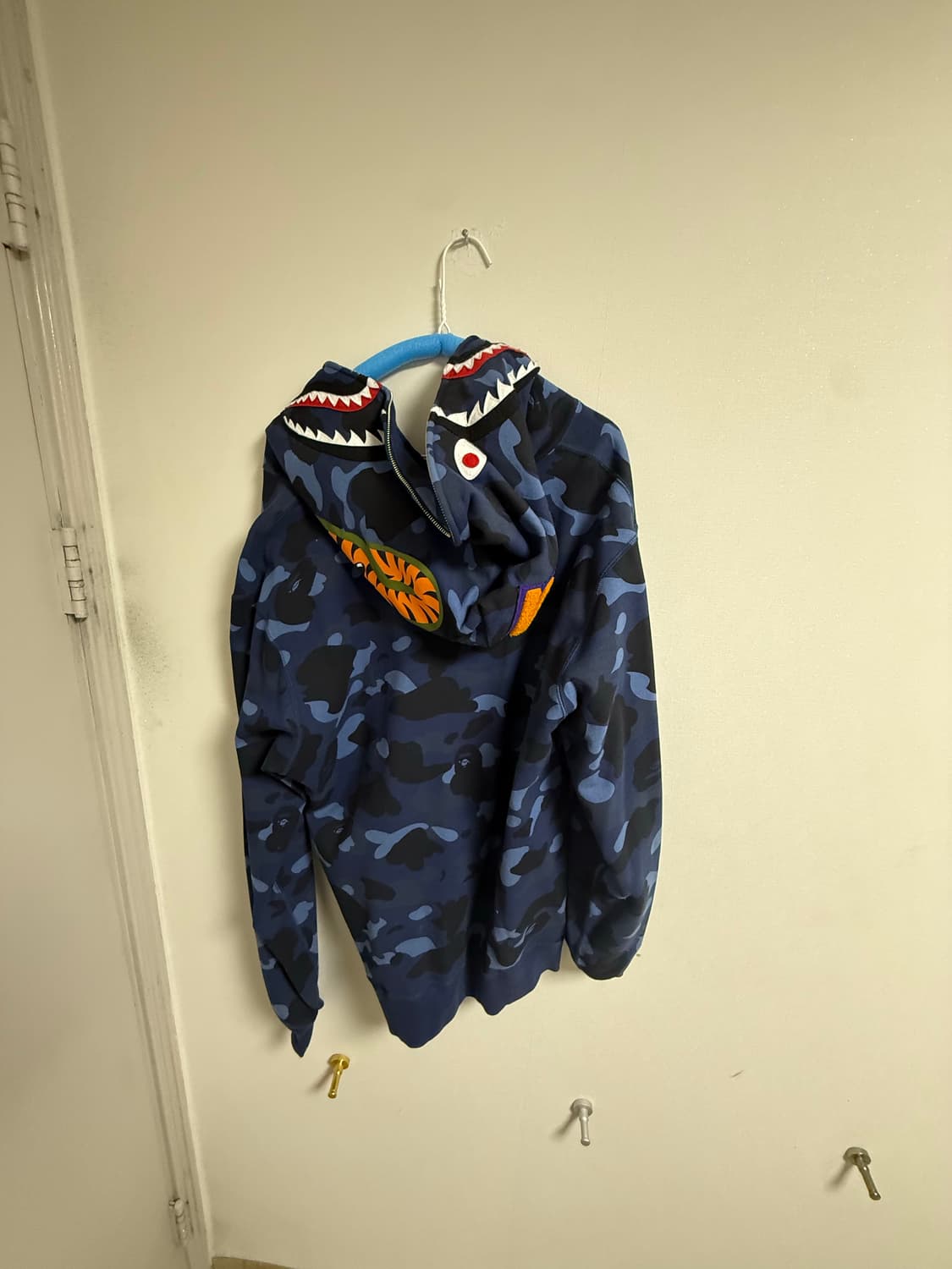 베이프 샤크후디 청색 상품이미지2