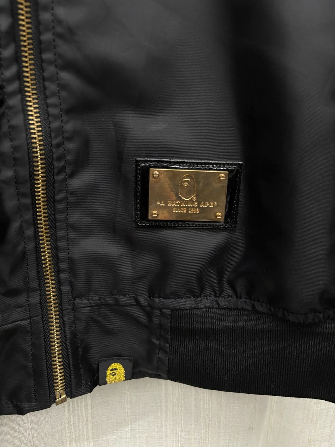 BAPE 베이프 블랙라벨 스타장 MA-1 자켓 Size: 3XL 상품이미지5