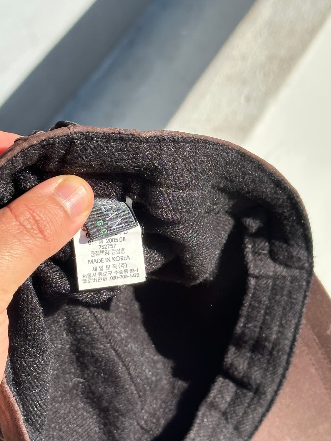 [F] 빈폴 로고 브라운 우븐 볼캡 모자 상품이미지6