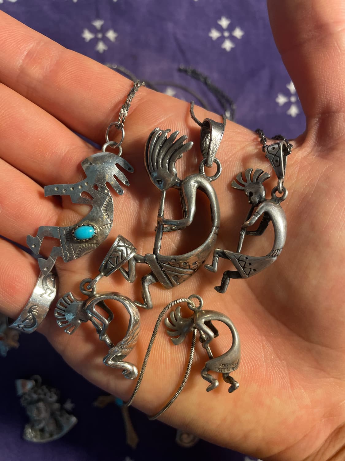  Vintage Silver Kokopelli Necklace 상품이미지7