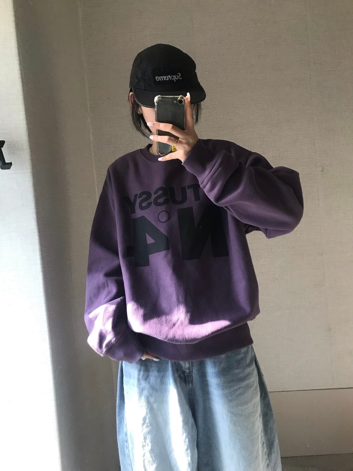 스투시 빅로고 맨투맨 상품이미지3