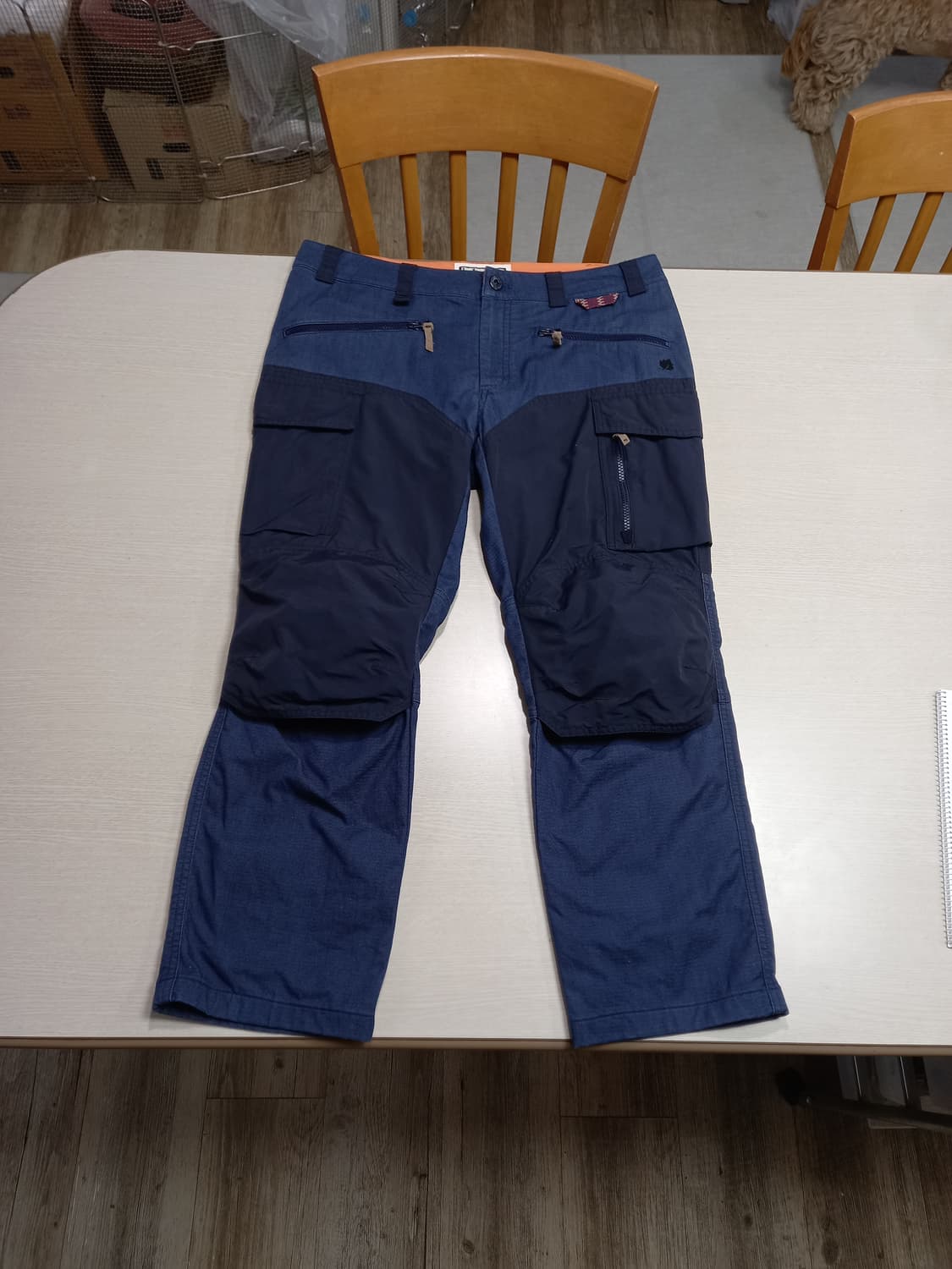 34 LAFUMA 봄가을용 스판 카고 등산바지 네이비 34-601 상품이미지1