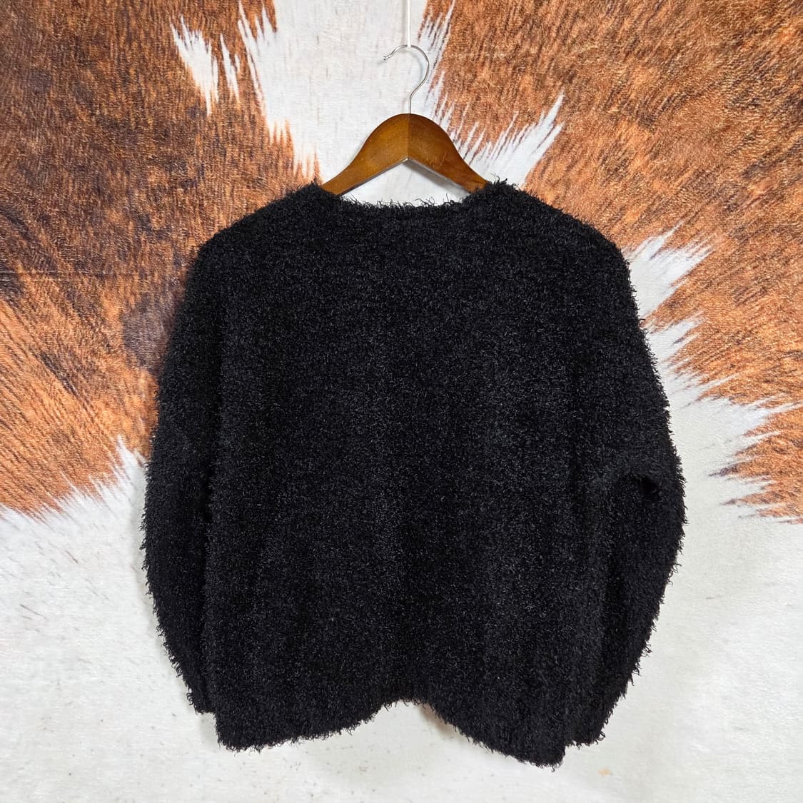 블랙 뽀글이 퍼 볼레로 가디건 상품이미지4