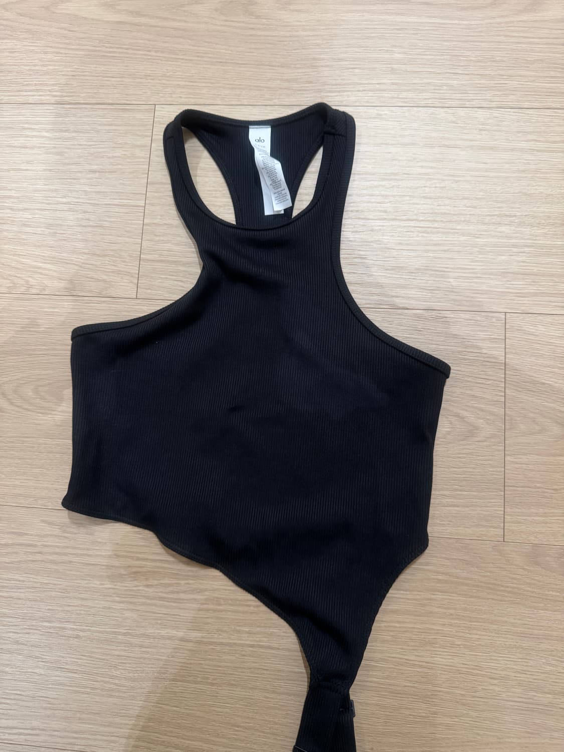 알로 탱크 Alo Ribbed Revelation Tank 블랙 S 상품이미지6