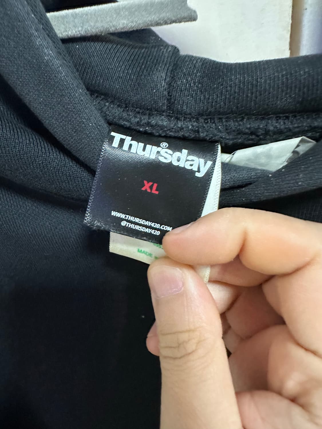 떨스데이 마리화나 후드 XL thursday 상품이미지2