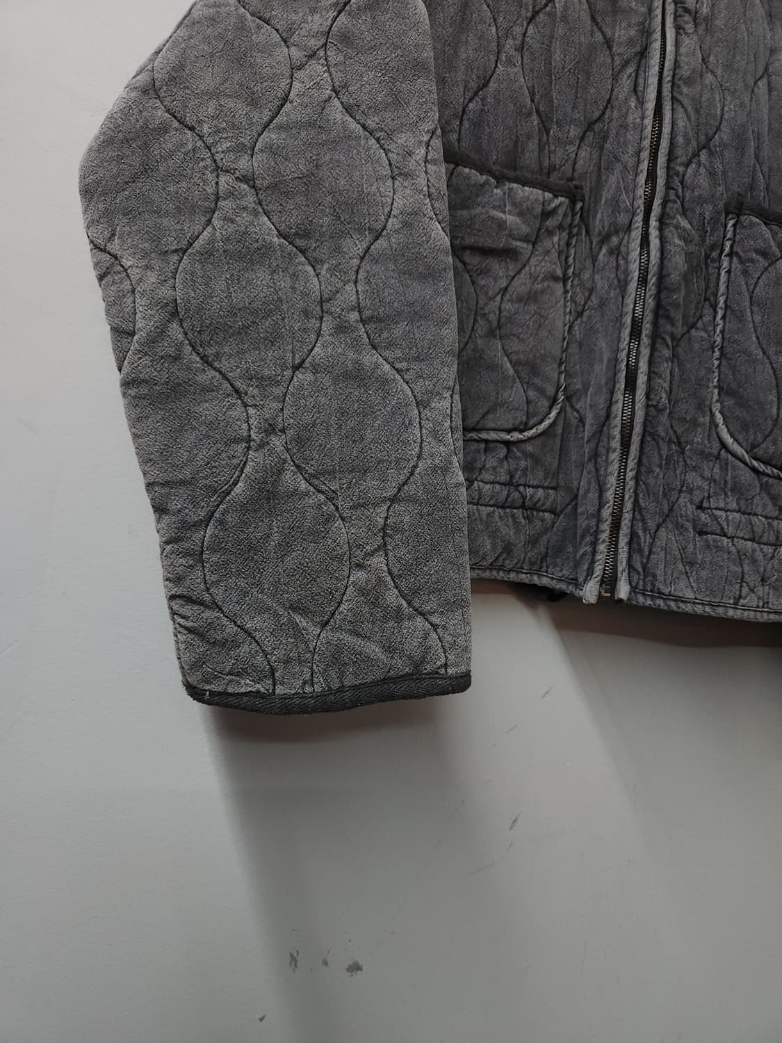 자라 여성 피그먼트 퀼팅 오버핏 집업 점퍼 상품이미지5