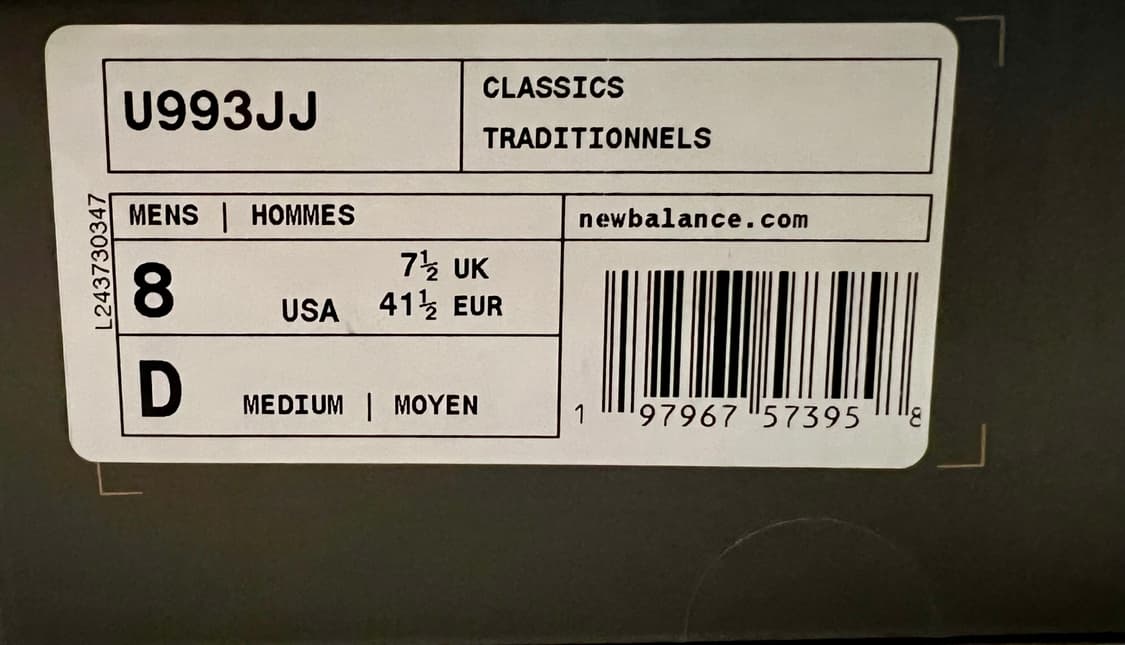 (260)뉴발란스 993 자운드 상품이미지9