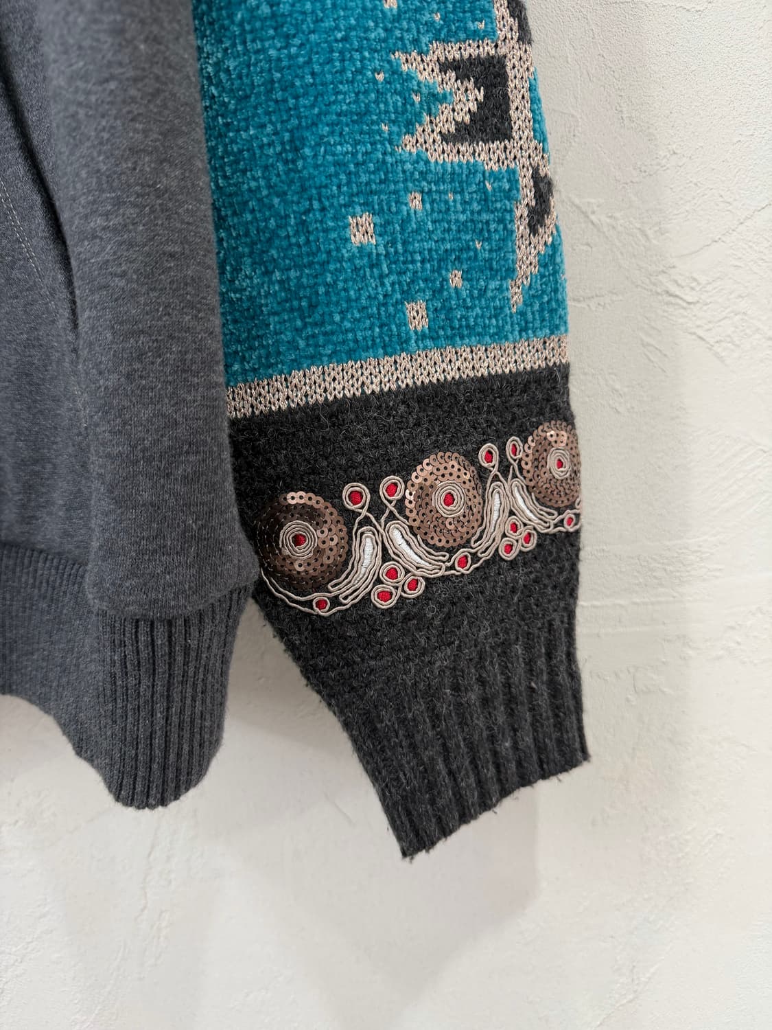 DESIGUAL 시퀸 니트 후디 상품이미지3