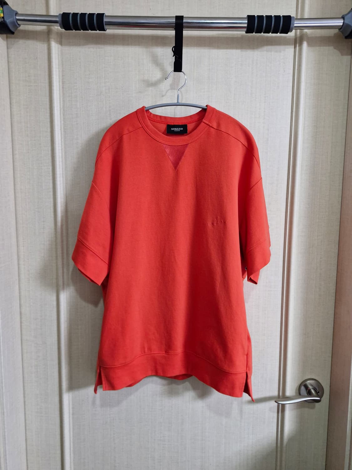 송지오옴므 가든 페인팅 티셔츠 다홍 48 상품이미지1