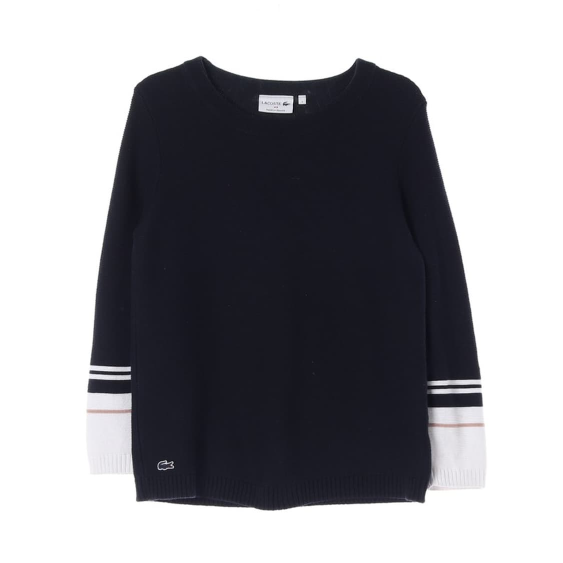 라코스테 네이비 배색 니트 S 상품이미지1