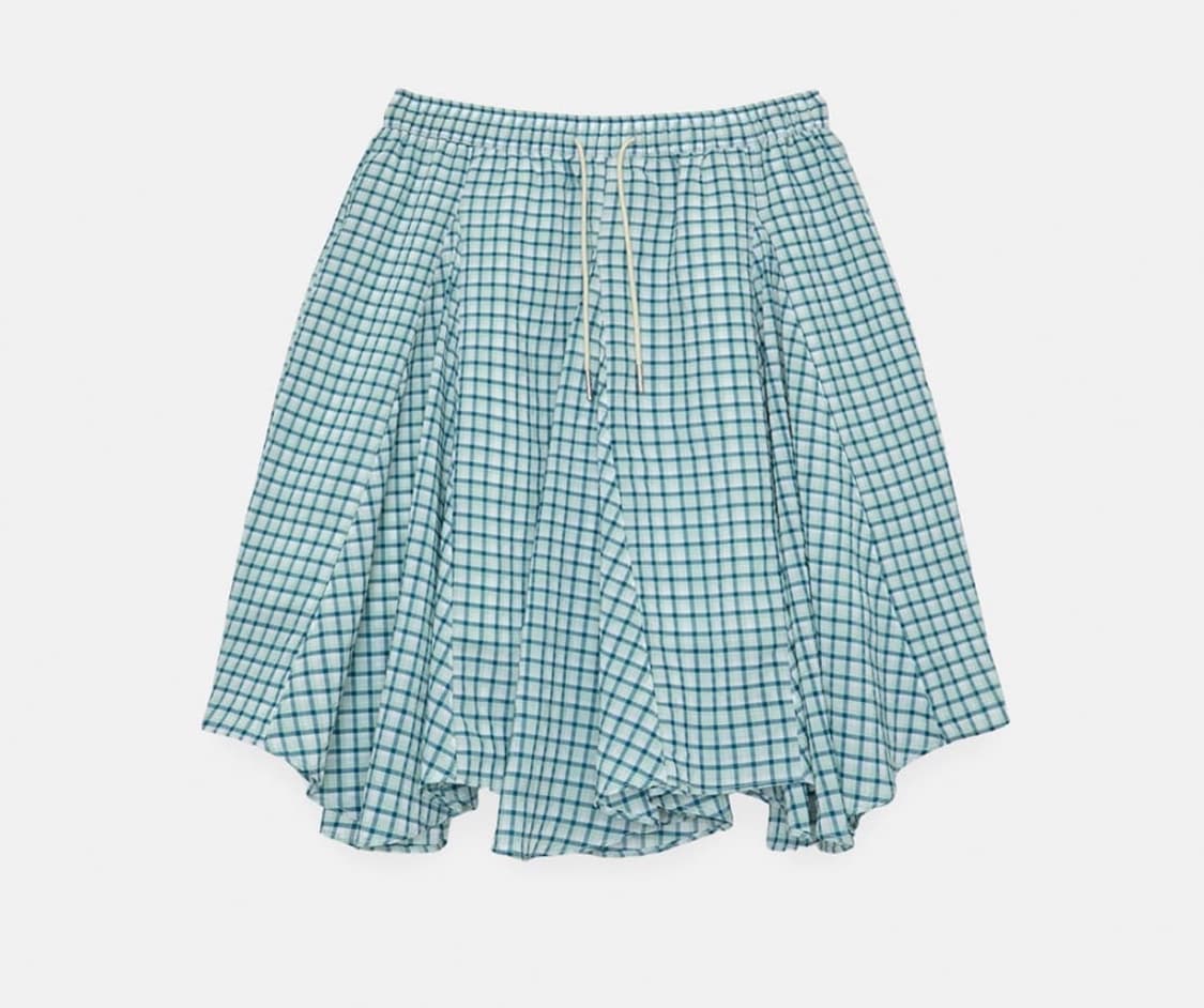 엔조블루스 체크스커트 그린 상품이미지3