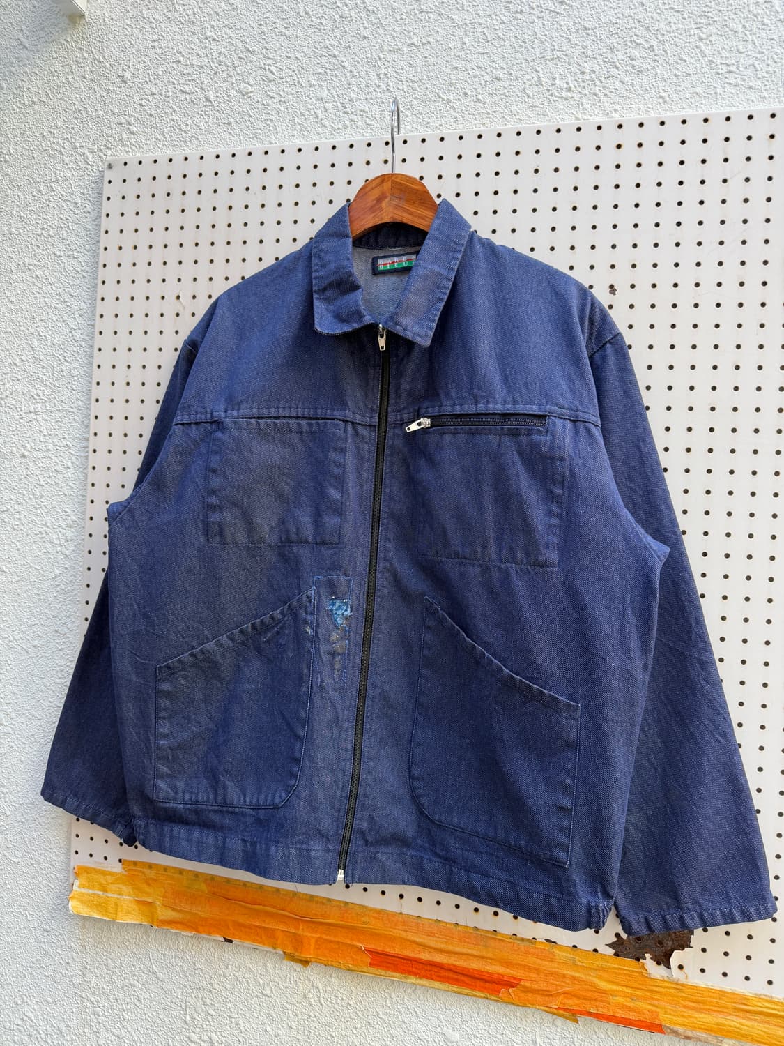 1990s BARBE BLEUE FRENCH DENIM 데님프렌치워크자켓 상품이미지6