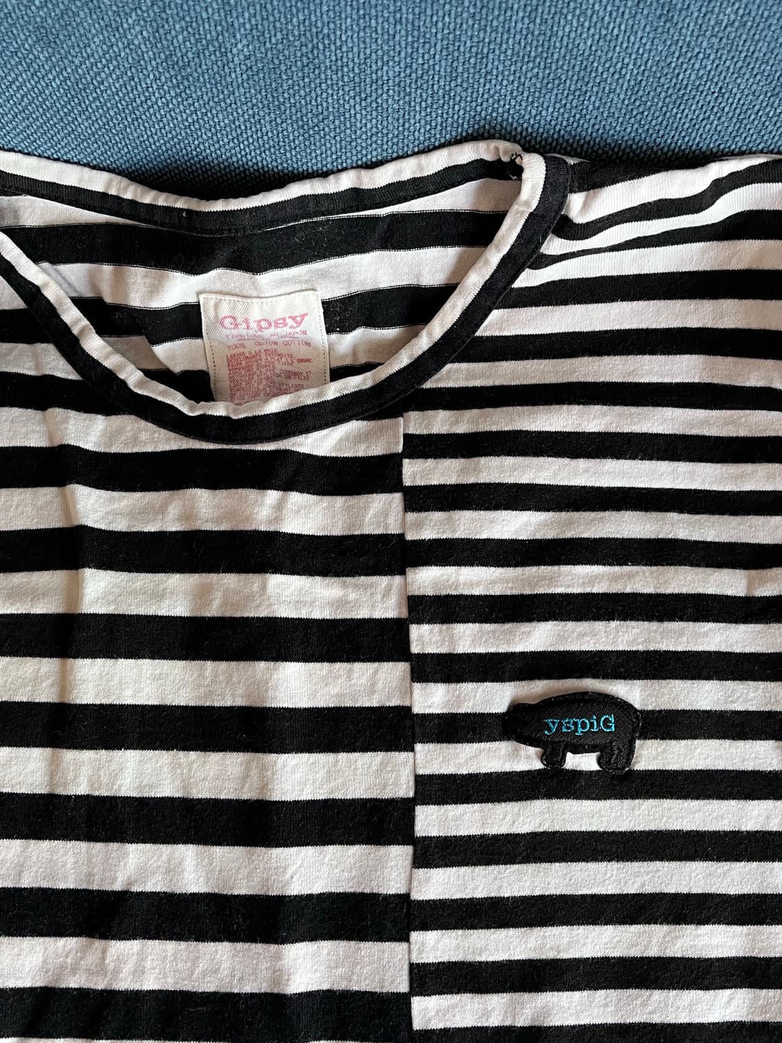 요지야마모토 Y’s 스트라이프티 상품이미지2