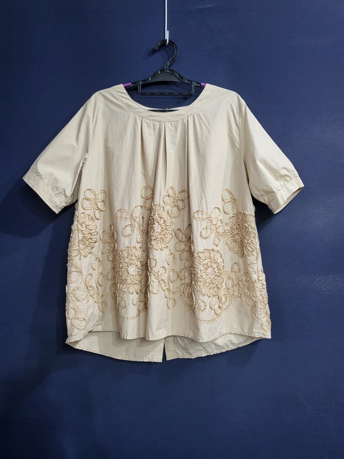 코튼면 A라인 블라우스 상품이미지1