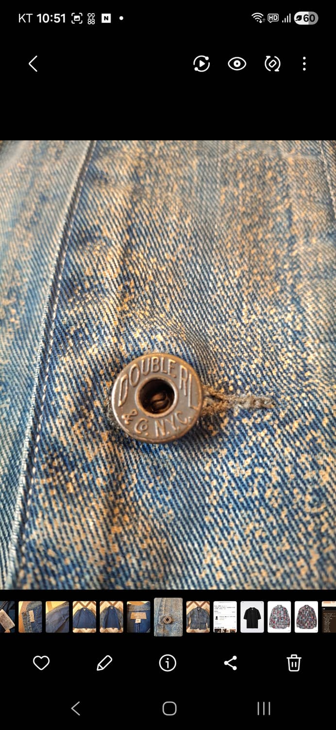 RRL 인디고 스트라이프 트윌 엔지니어 코트 더블알엘 상품이미지6