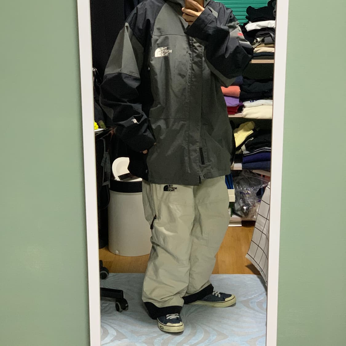 노스페이스 서밋 고어텍스 그레이 바람막이(일제판정품) 상품이미지2