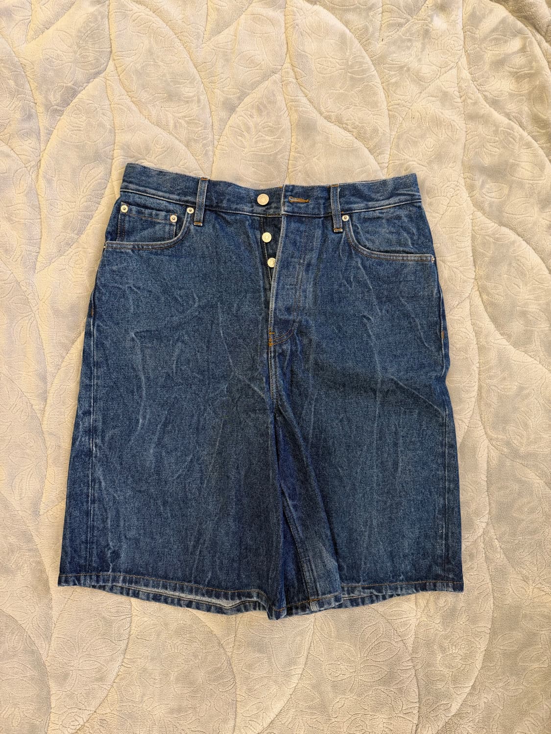 DRIES VAN NOTEN Blue Faded Denim Shorts 상품이미지1