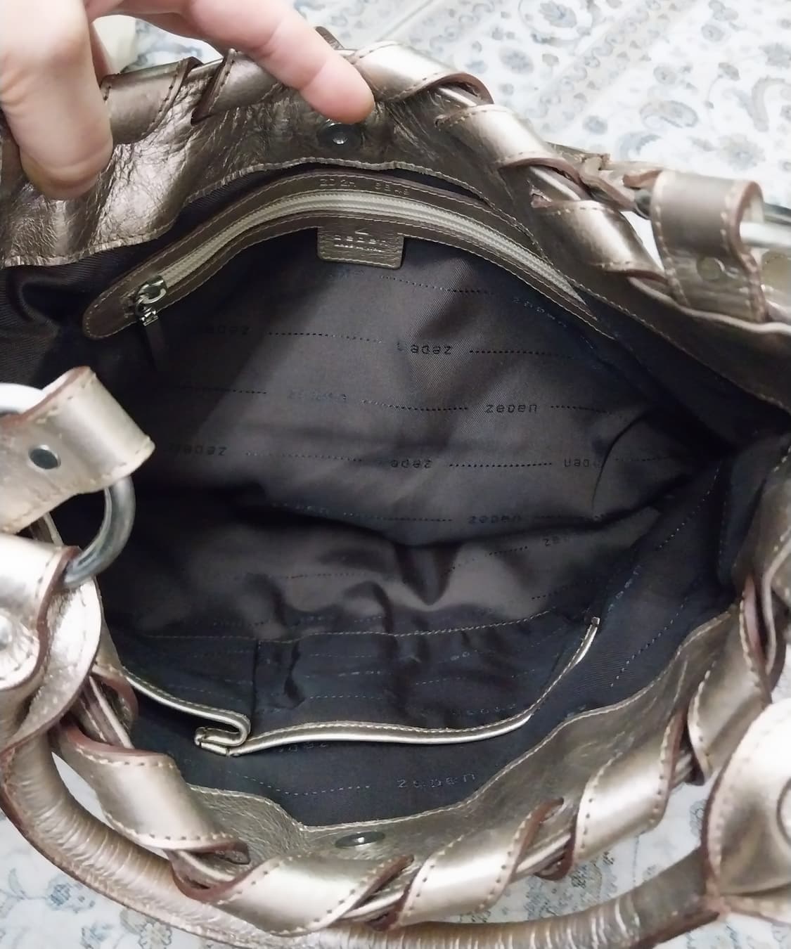 zeoen italy 메탈 토트/숄더백 상품이미지4