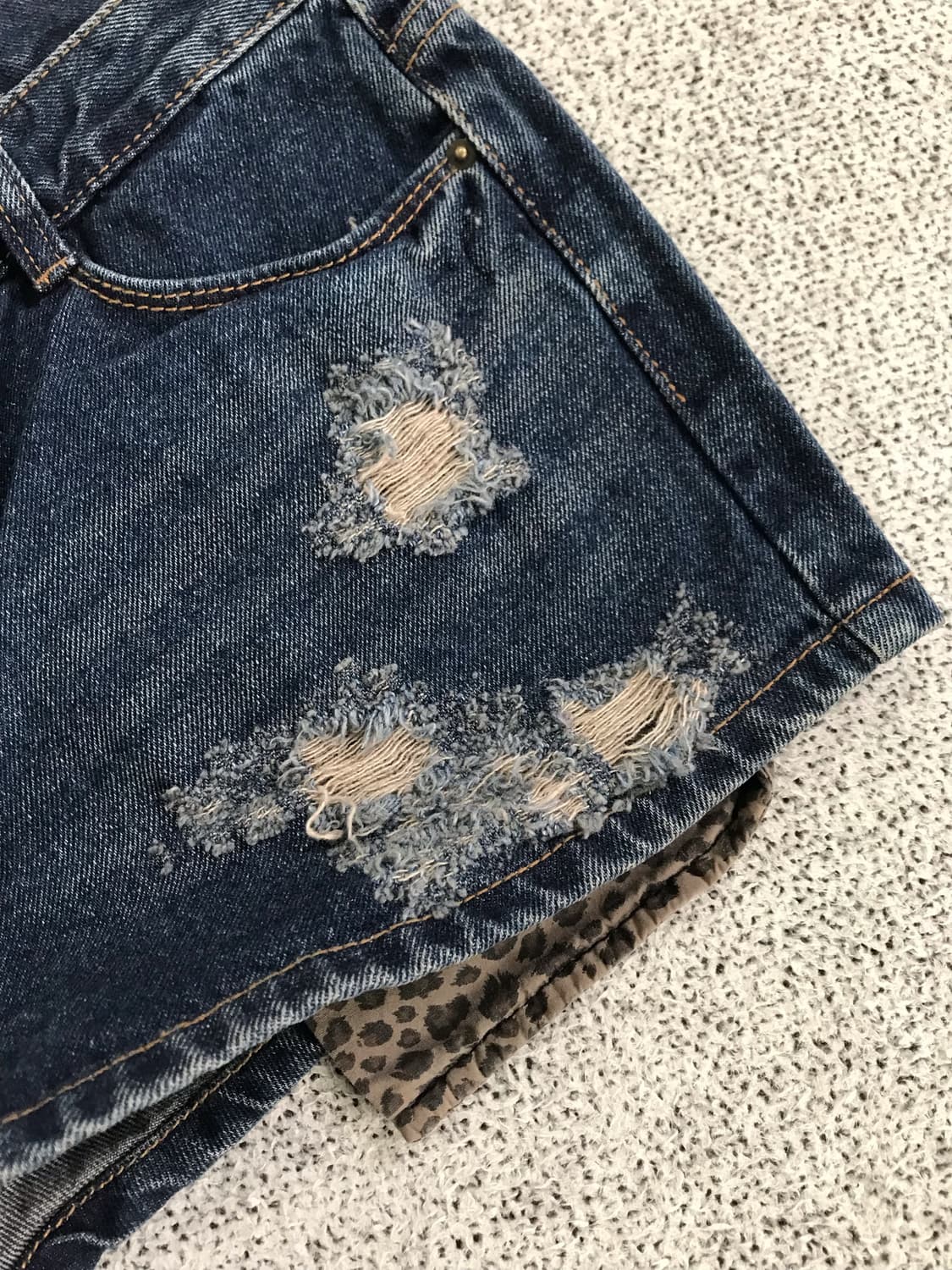 호피 안감 숏팬츠 상품이미지2