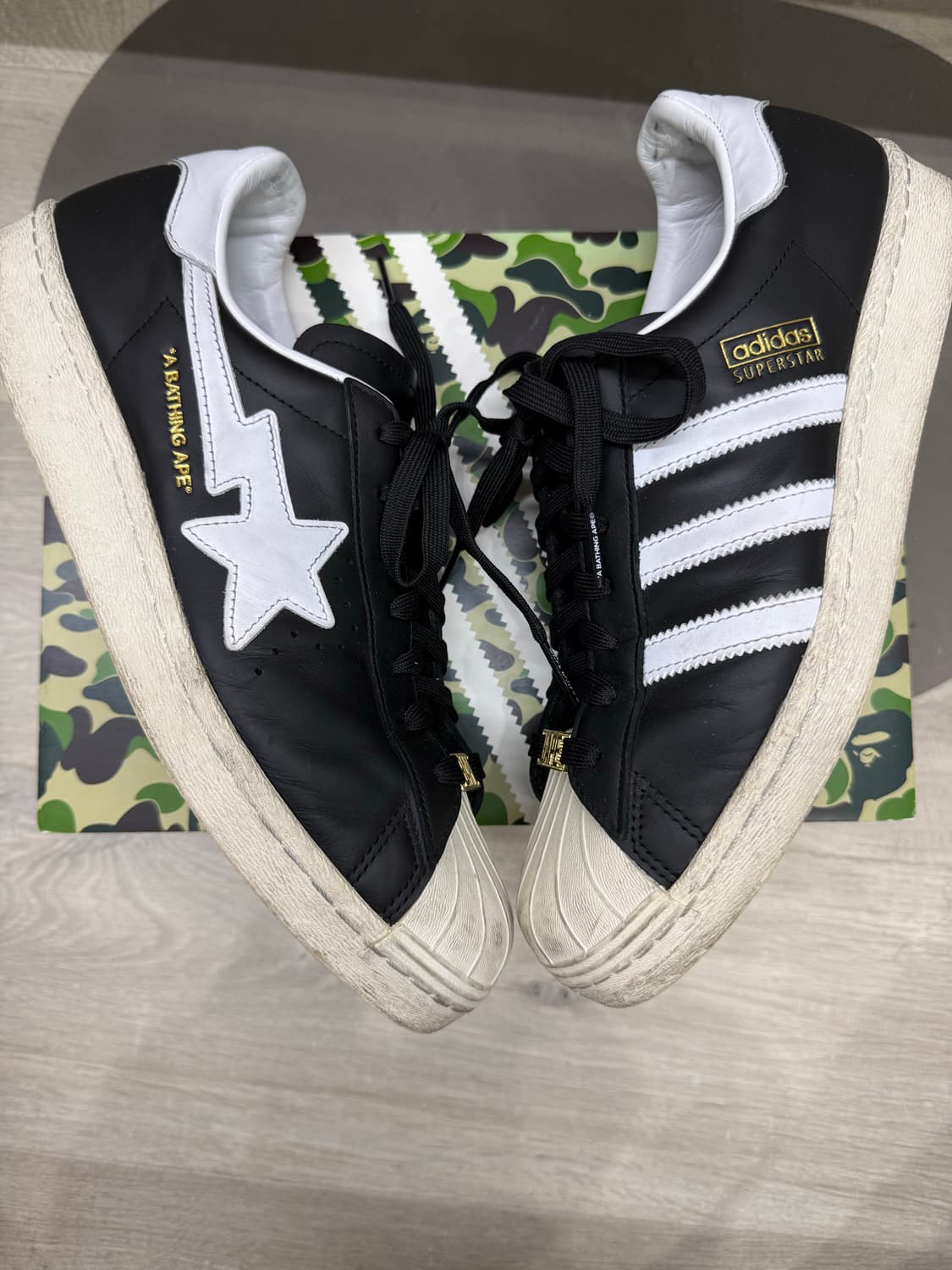 아디다스 베이프 슈퍼스타 285 블랙 상품이미지3