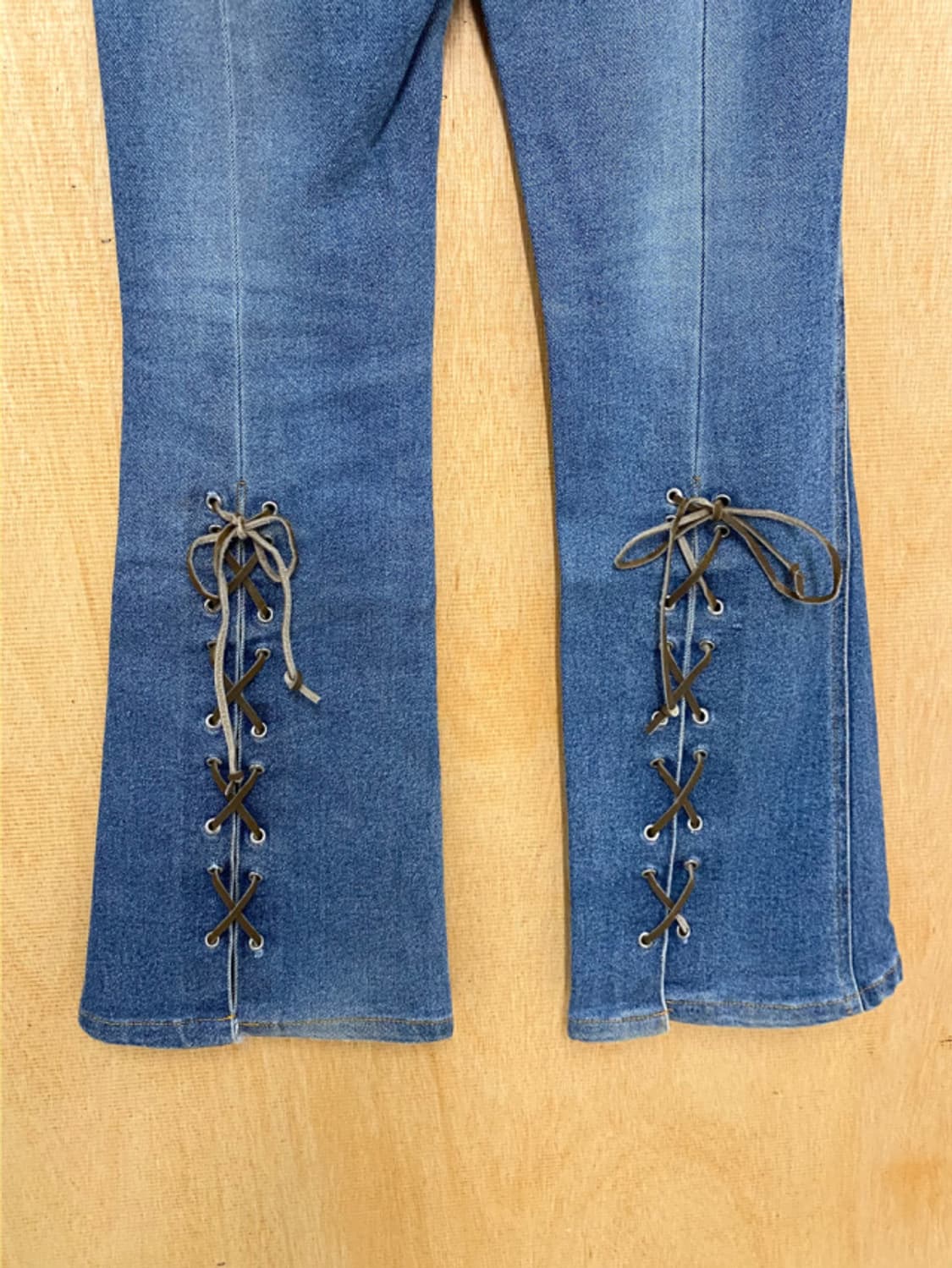 VTG lace-up denim boots cut 레이스업 데님 부츠컷 상품이미지10