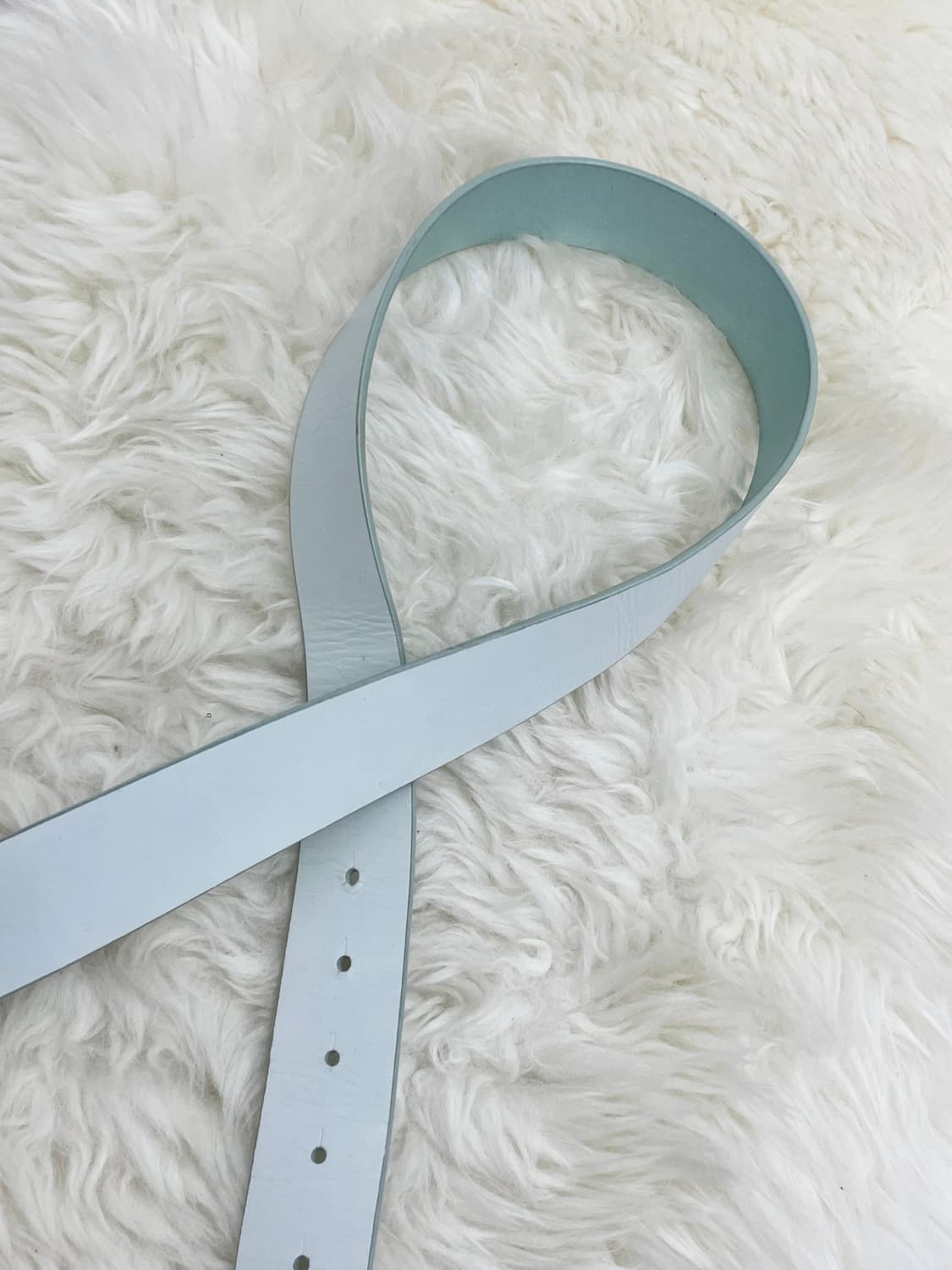 ck 캘빈클라인 리얼레더 민트 큐빅 버클 벨트 *레어 상품이미지7