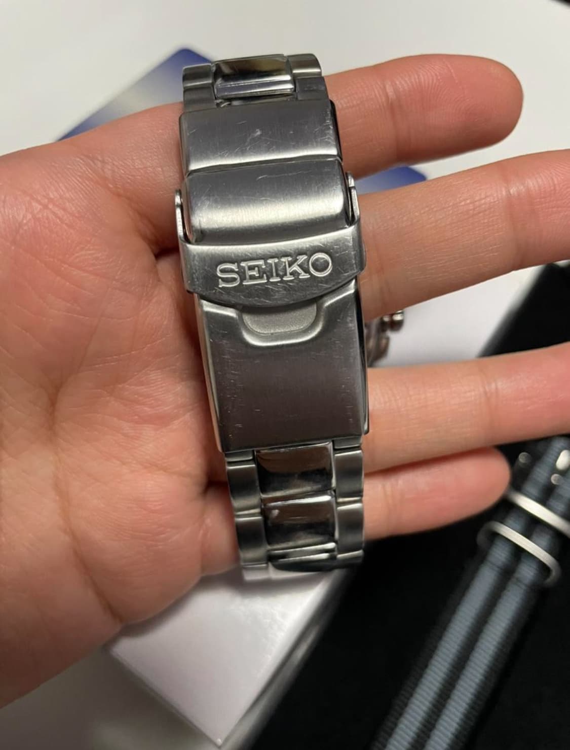 세이코 Seiko 메탈 시계 SNE573P1 풀박스 상품이미지6
