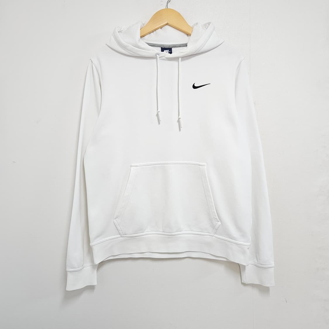 M 95-100 나이키 화이트 스몰스우시 후드티 상품이미지2
