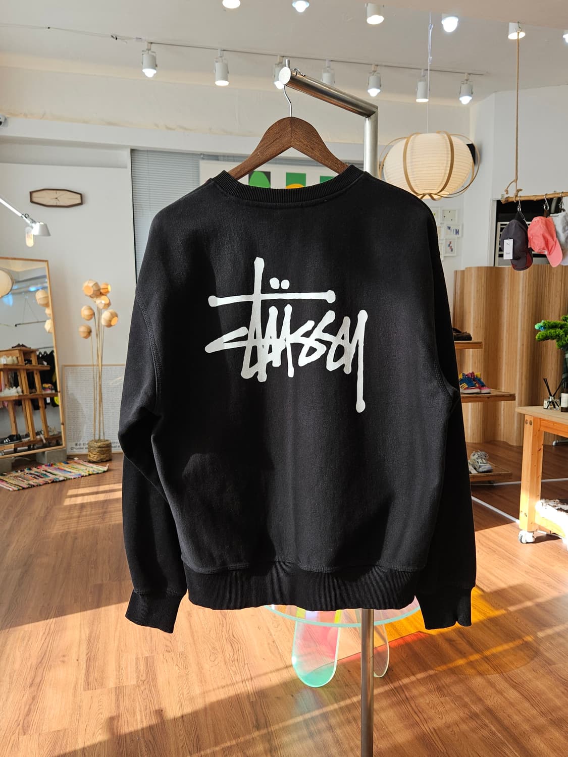 스투시 베이직 로고 맨투맨 상품이미지3