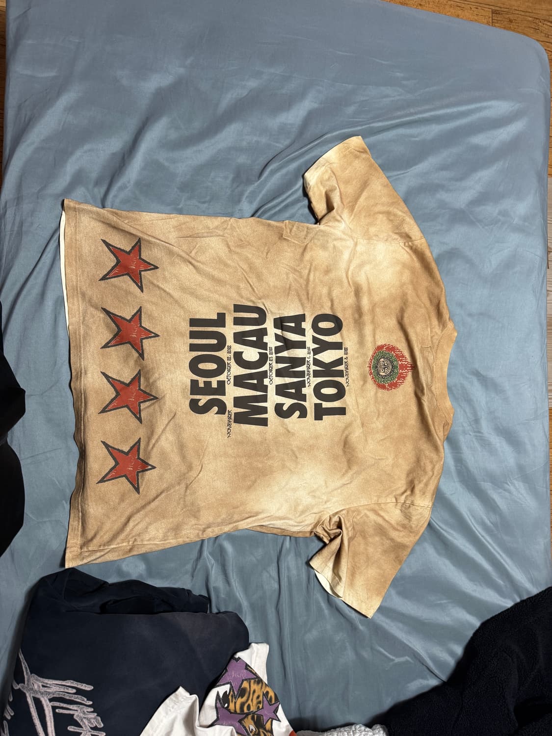 트래비스 스캇 머천 탄 반팔티 XXL 상품이미지2