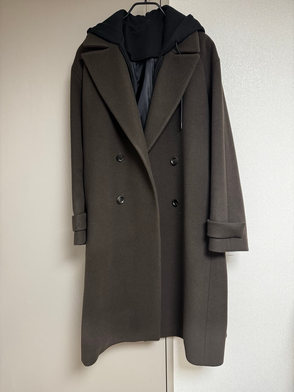 22FW 준지 후드 디테쳐블 맥시코트 브라운 46 팝니다 상품이미지1