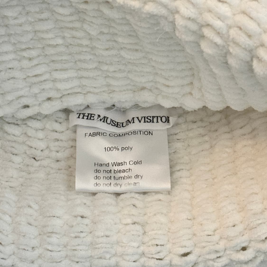 더뮤지엄비지터 티켓 비니 화이트 상품이미지2