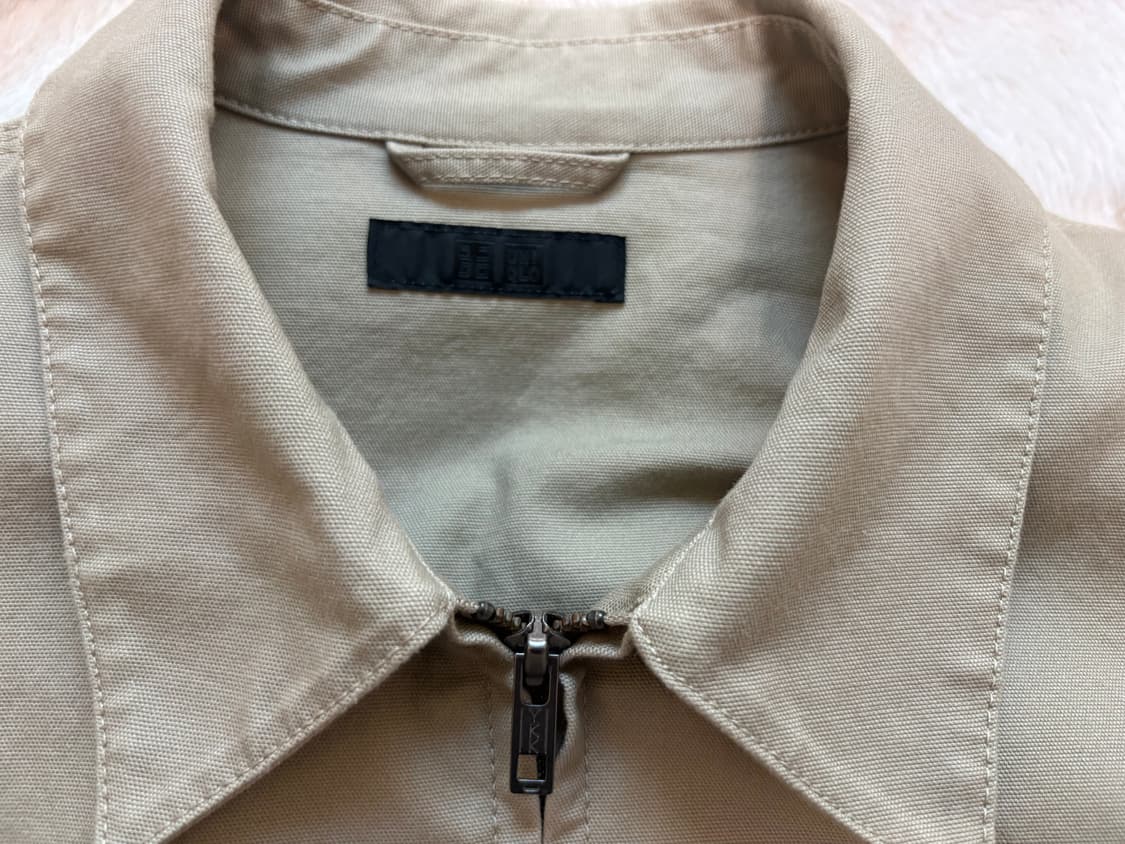 유니클로 집업 블루종 워크웨어 자켓 베이지/L 상품이미지3