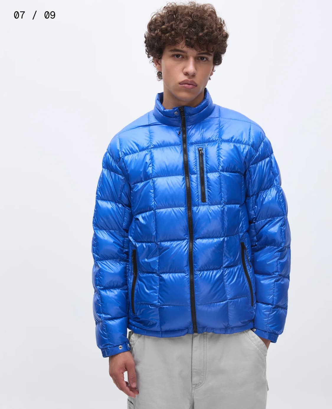 [XL] 카키스 캠퍼 다운 자켓 미드나잇 블루 경량패딩 상품이미지1