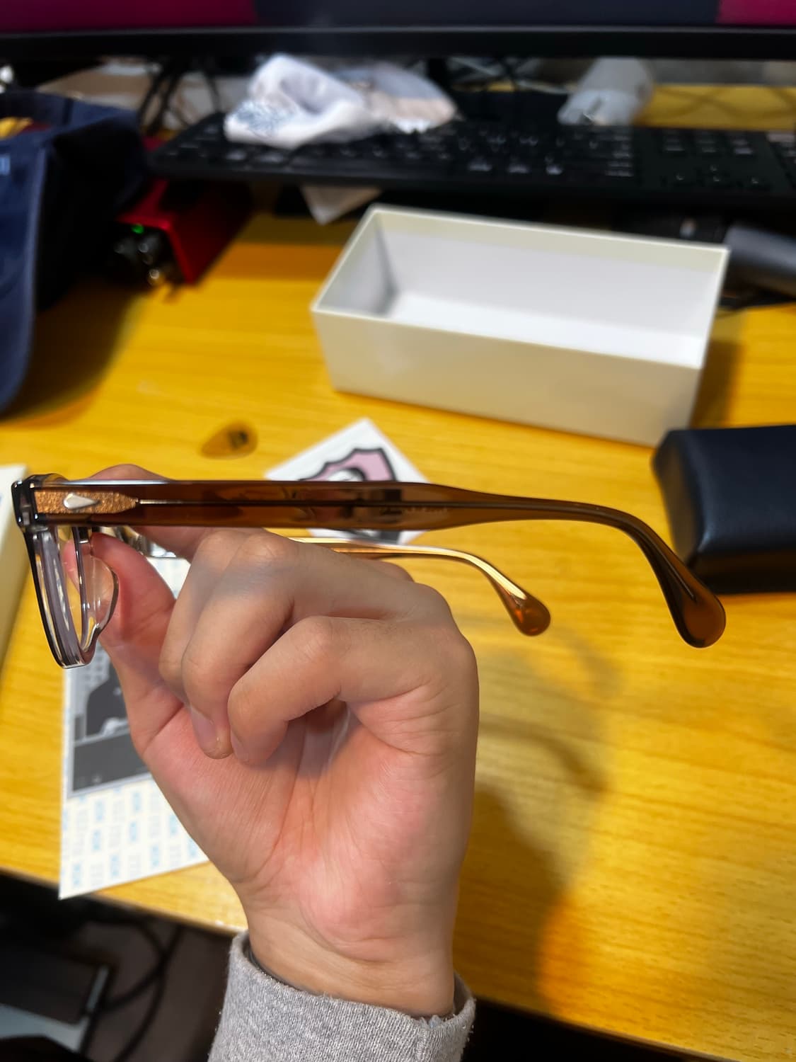 JTO AR 줄리어스타르트옵티컬 아넬 브라운 크리스탈 44- 24  판매 상품이미지6