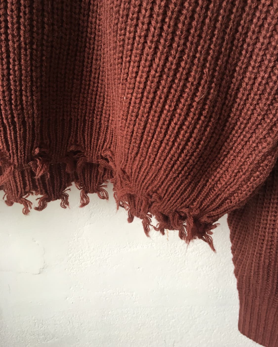 Damage hood knit 상품이미지4